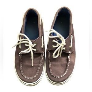 Sperry Top-Sider Boys Brown Boat Shoes 2.5